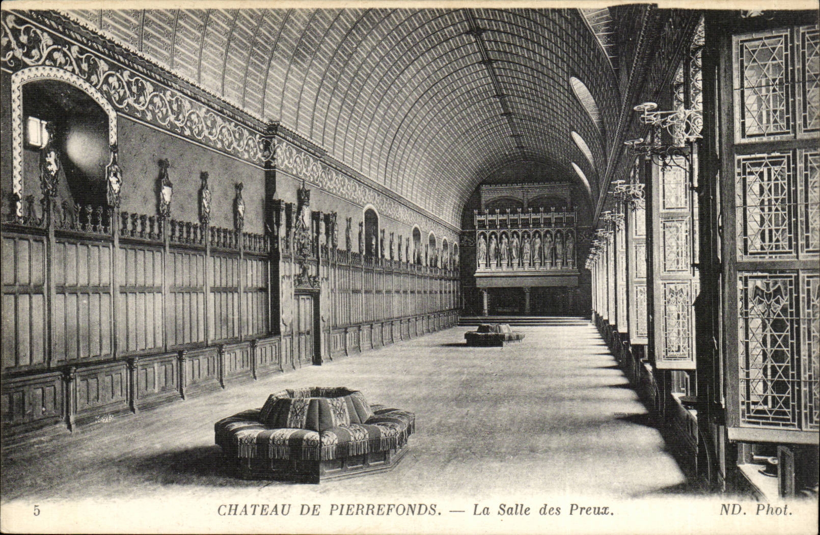 Pierrefonds CPA das Schloss der Raum der Heldenritter