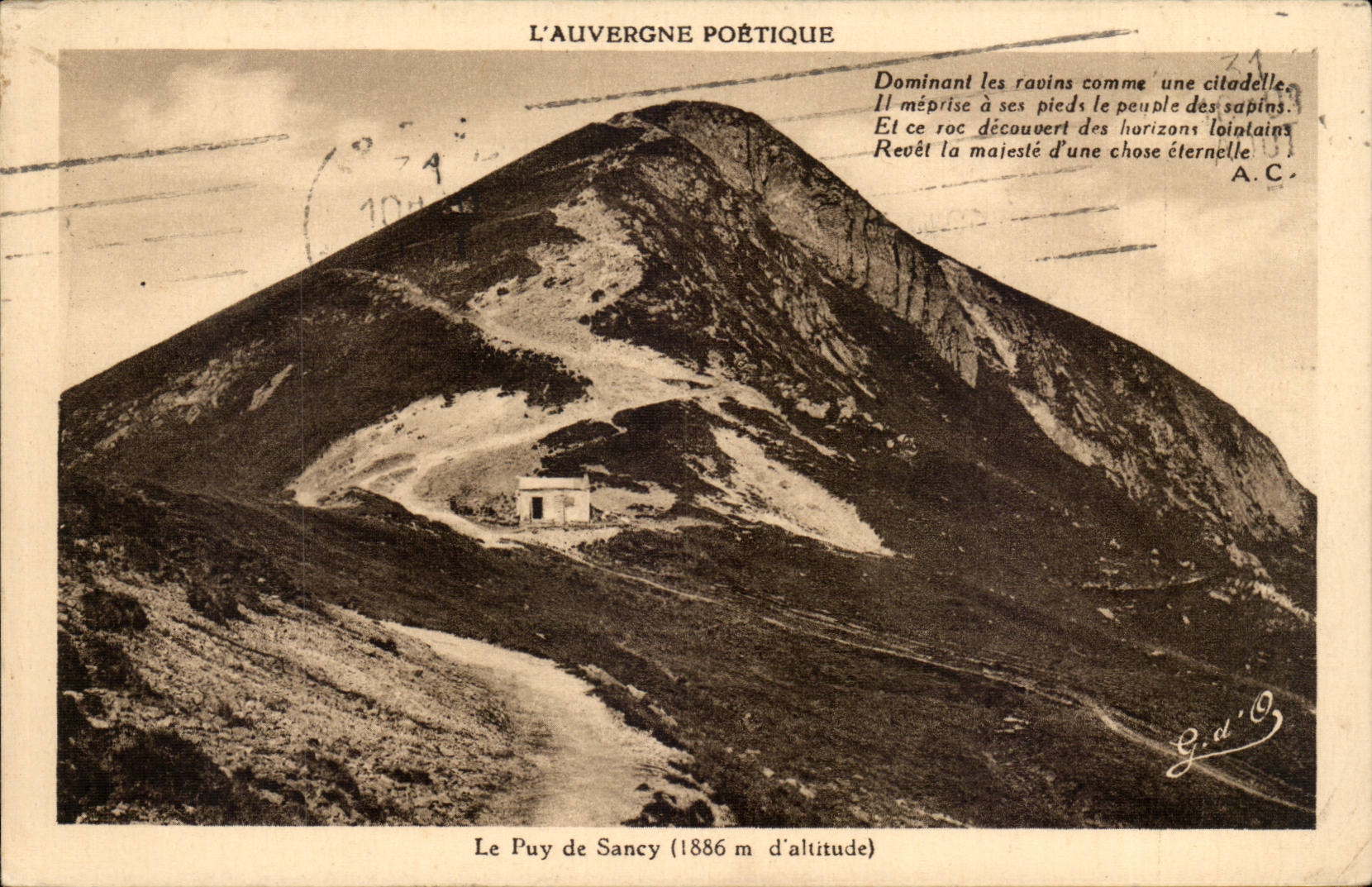 CPA Auvergne the puy of SAncy (1886m)