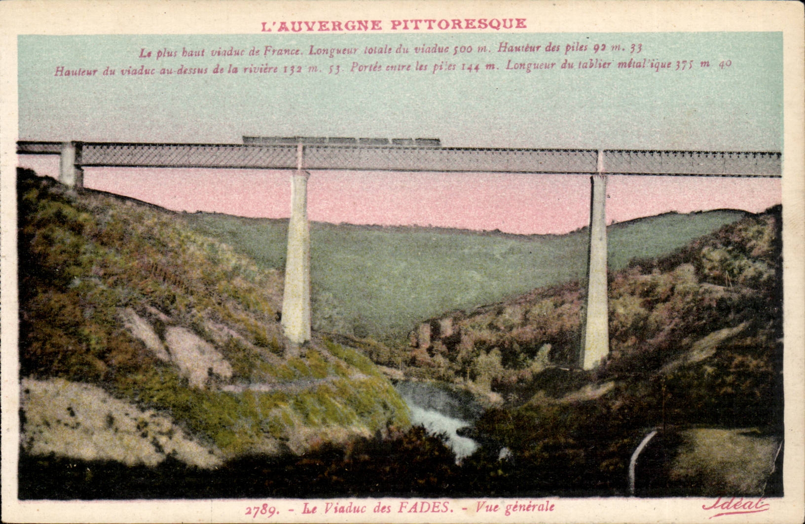 CPA Auvergne Viaduct of Insipid (133m) View