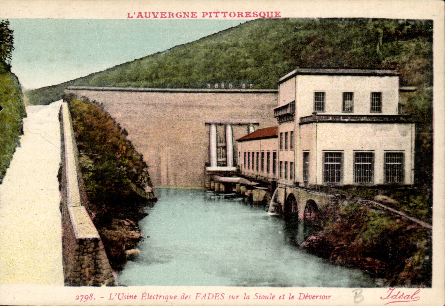 CPA Auvergne Machines electric sFAdes on Sioule and the outfall