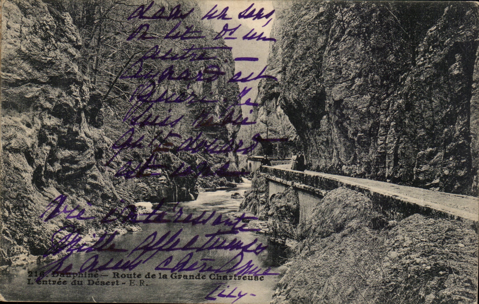 route de la large chartreuse CPA Entering of the desert