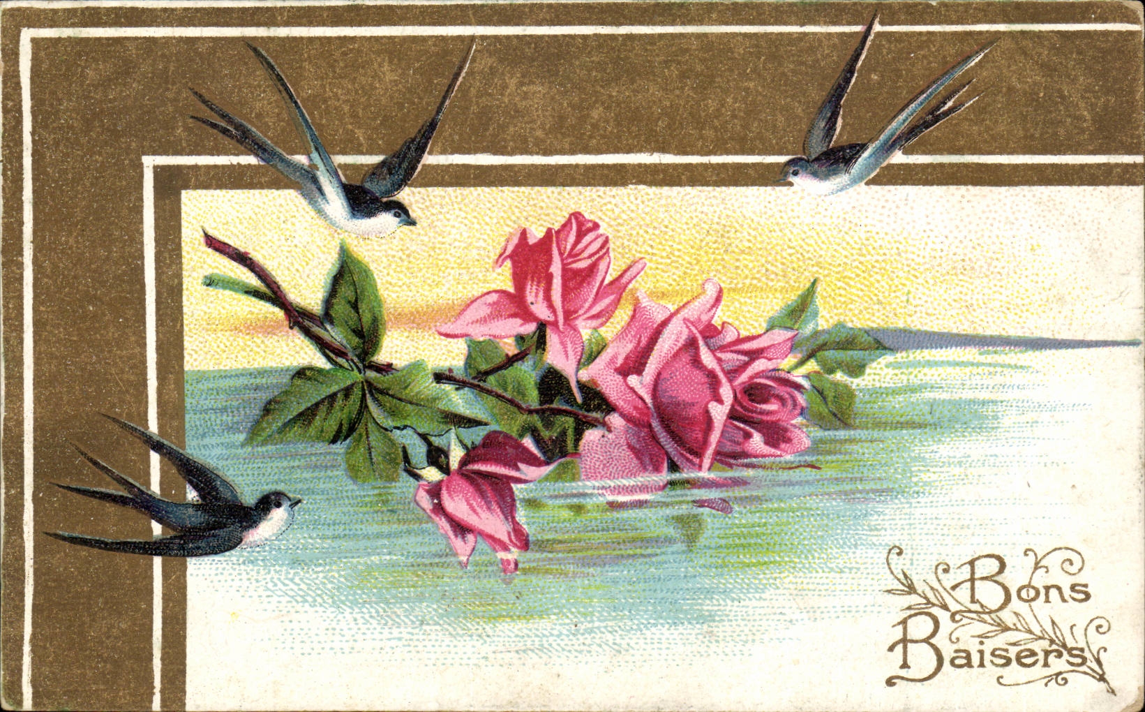 CPA Fantasy Goods kisses swallows