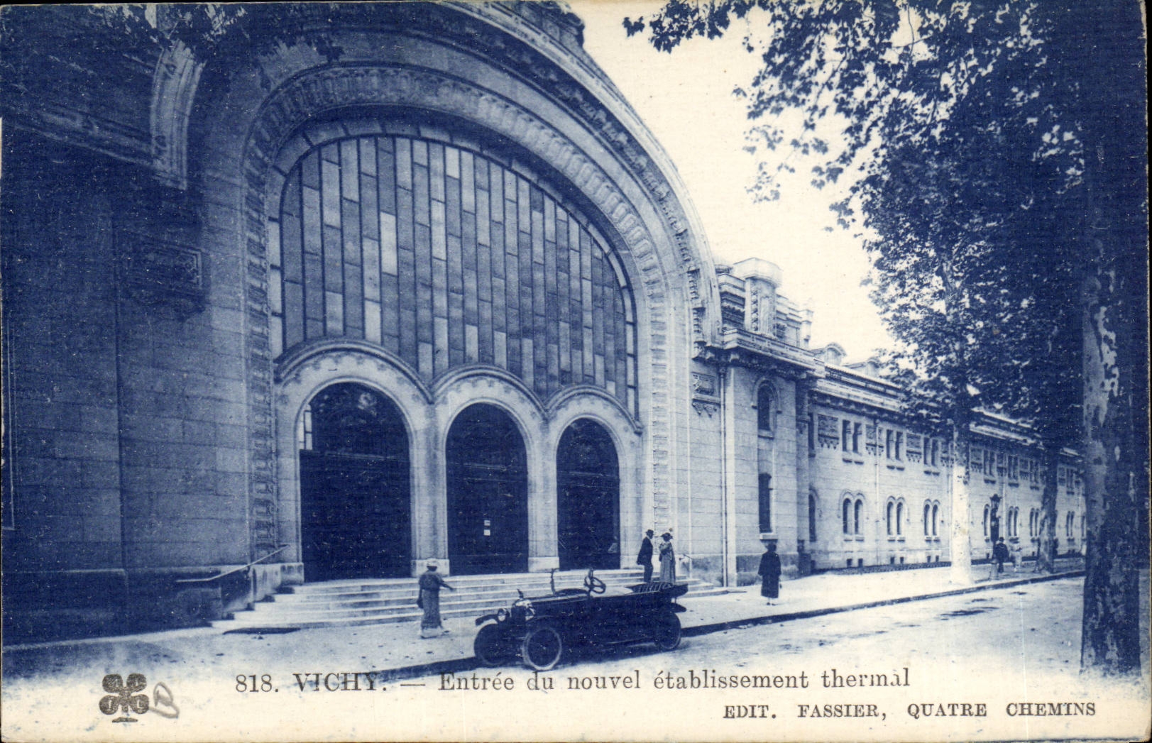 Vichy CPA Entrance of new the hydropathic establishment