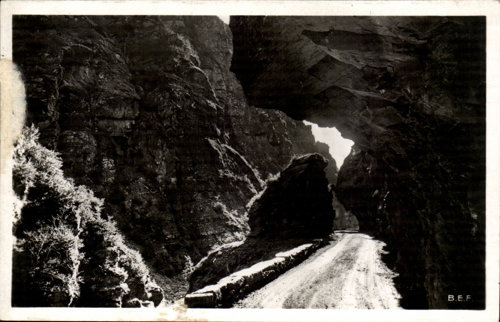 Beuil CPA die Strasse in den Kehlen von Cians