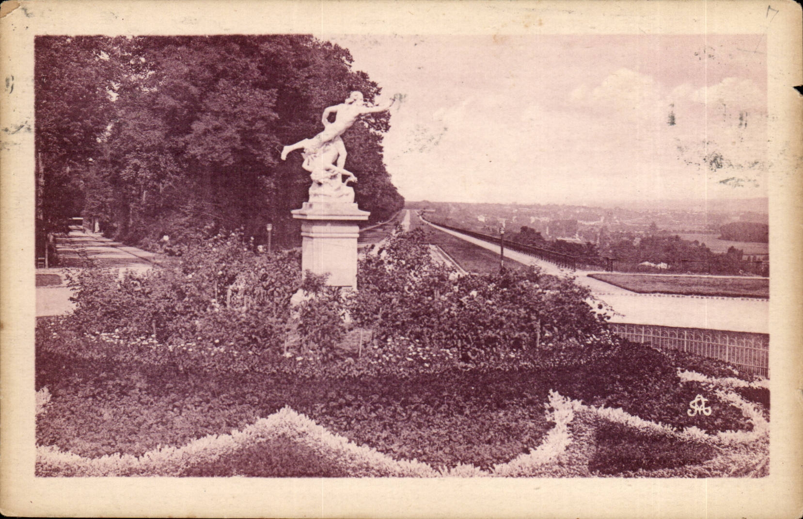 Saint Germain in Bush hammer CPA View of the terrace the Torrent