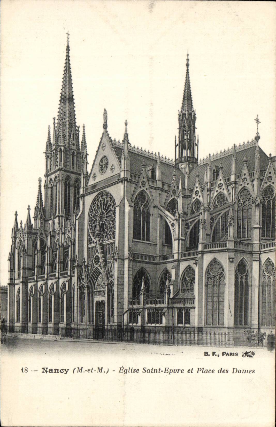 Nancy CPA Eglise Saint Epvre et place des Dames