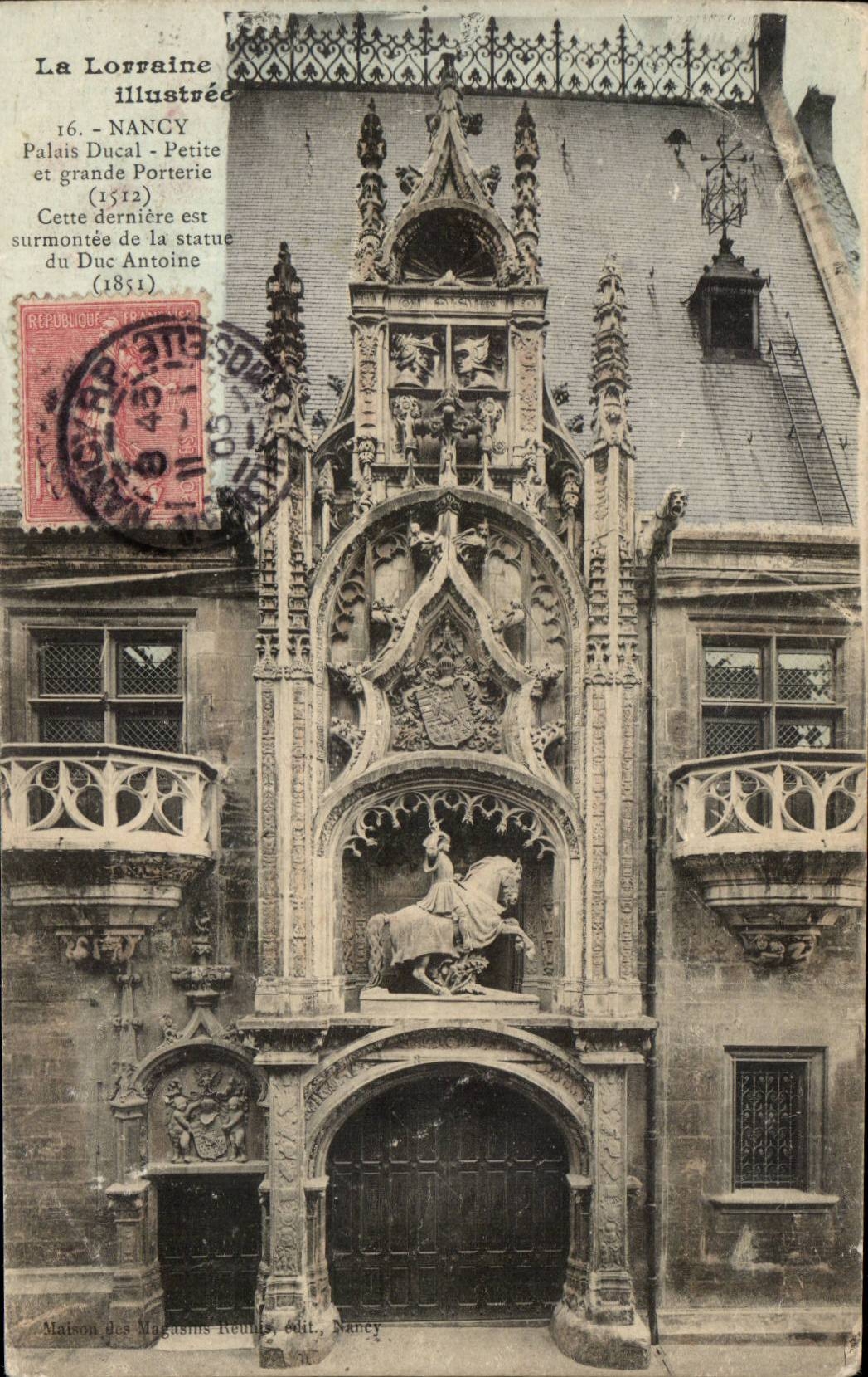 Nancy CPA palais ducal Petite et grande porterie 