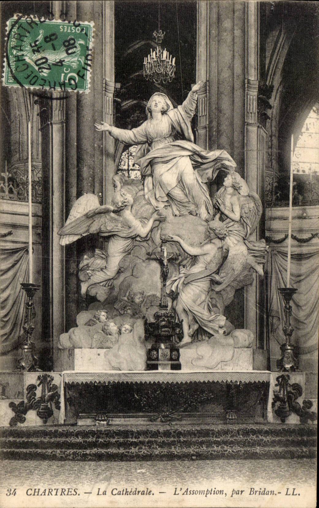 Chartres CPA the cathedral the assumption by Bridan