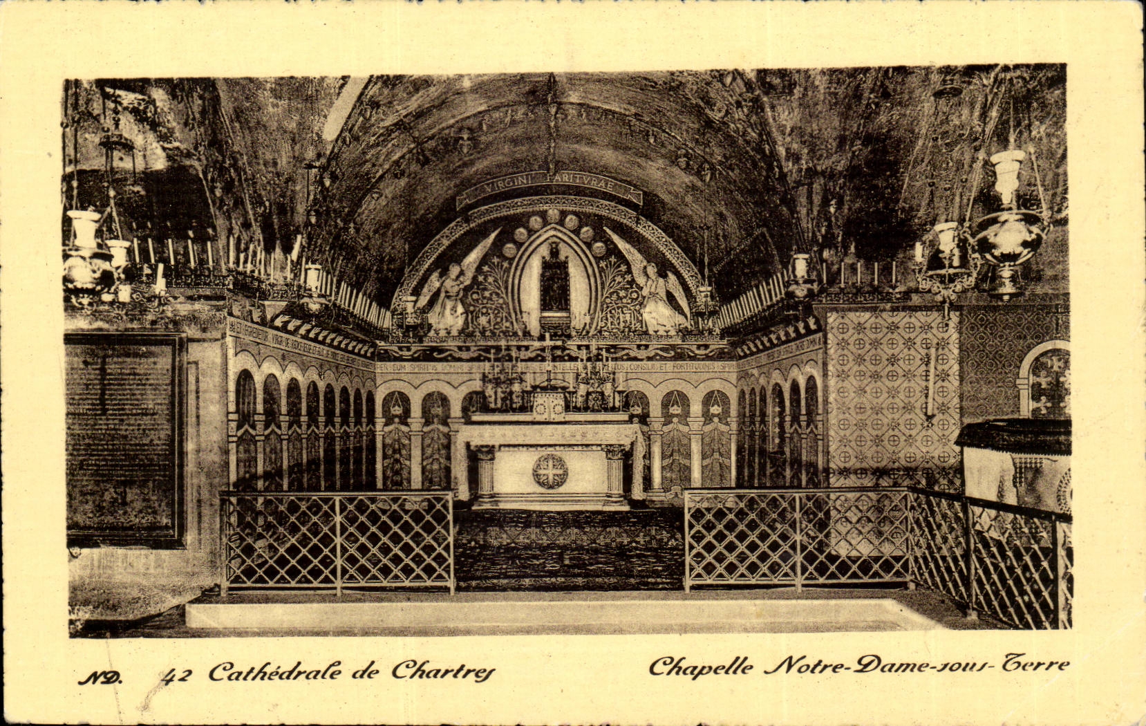 Chartres CPA the cathedral Notre Dame Vault under ground