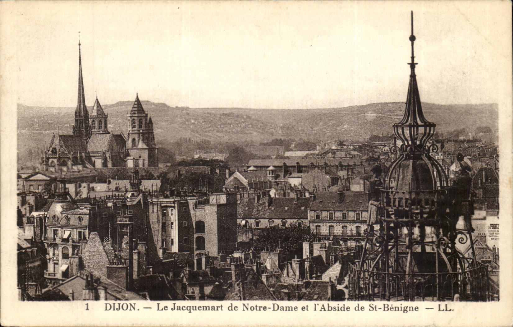 Dijon CPA Jacquemart von Notre Dame und der gutartige Apse von Str