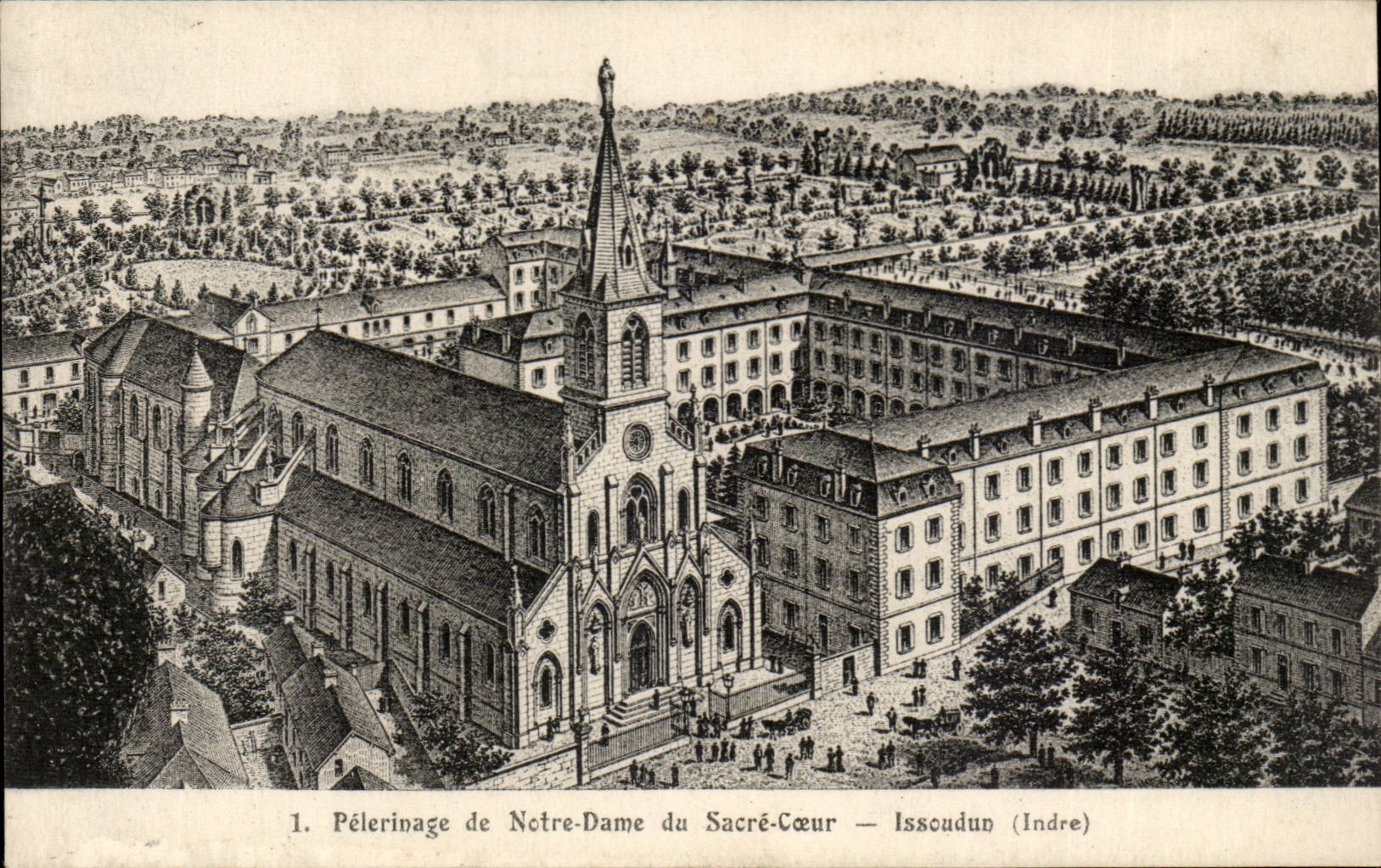 CPA Pelerinage de Notre DAme du SAcre Coeur Issoudun