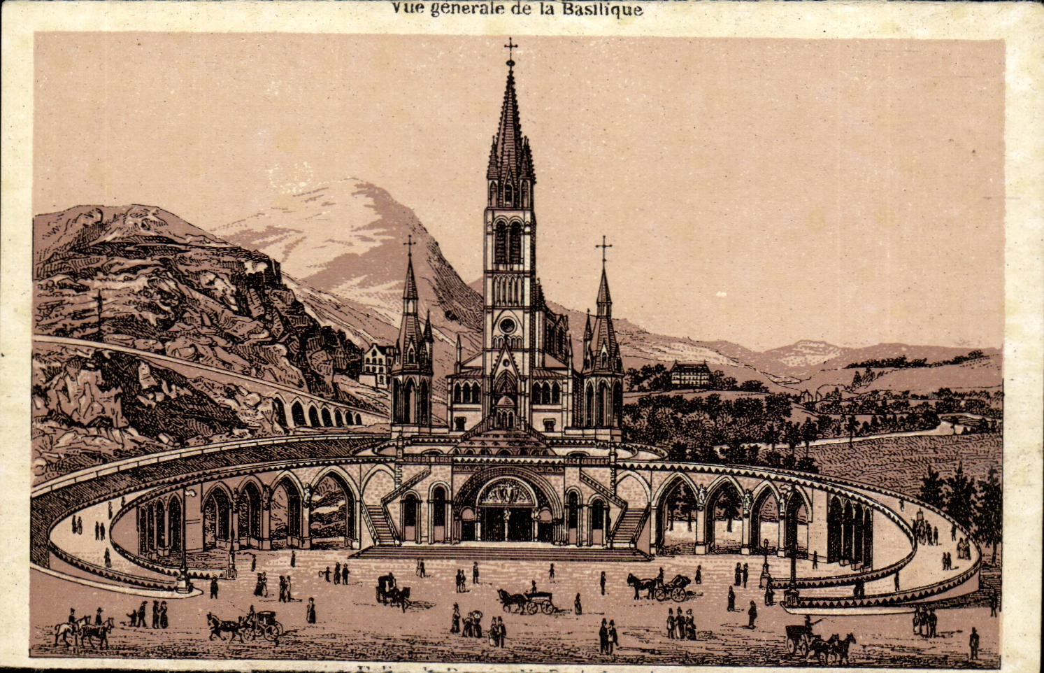 Lourdes CPA View of the basilica
