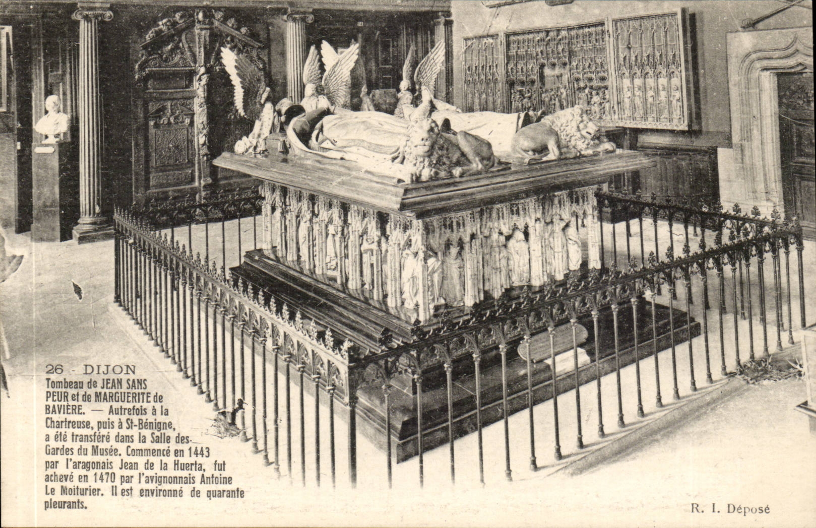 Grab Dijon-CPA von Jean ohne Furcht und Ganseblumchen von Bayern (Bayern-Lowe)