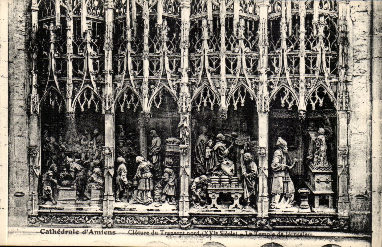 Amiens CPA Cathedrale Encloses northern transept the temple of Jerusalem