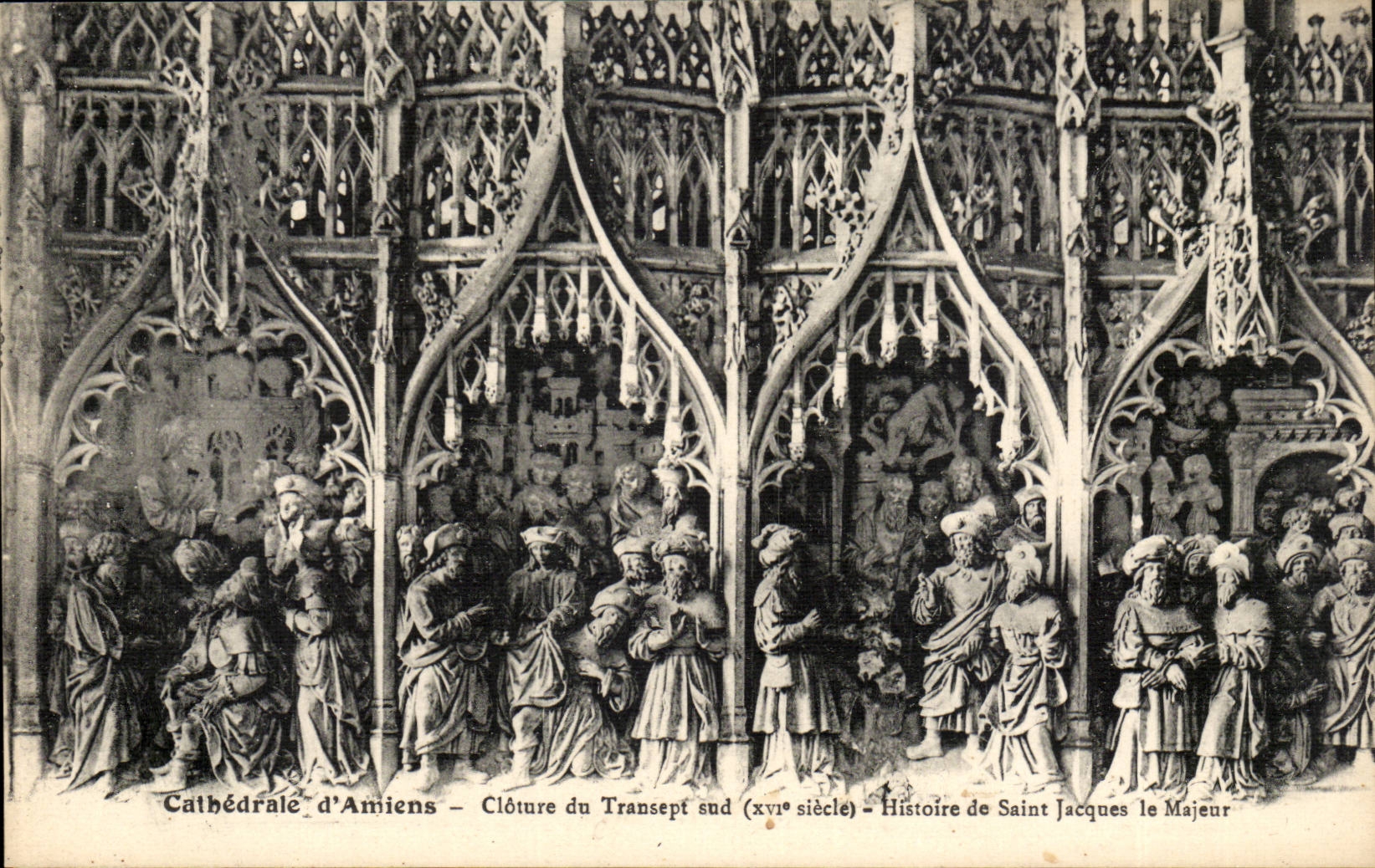 Amiens CPA Cathedrale Encloses Saint southern transept Histoire of Jacques the Major one