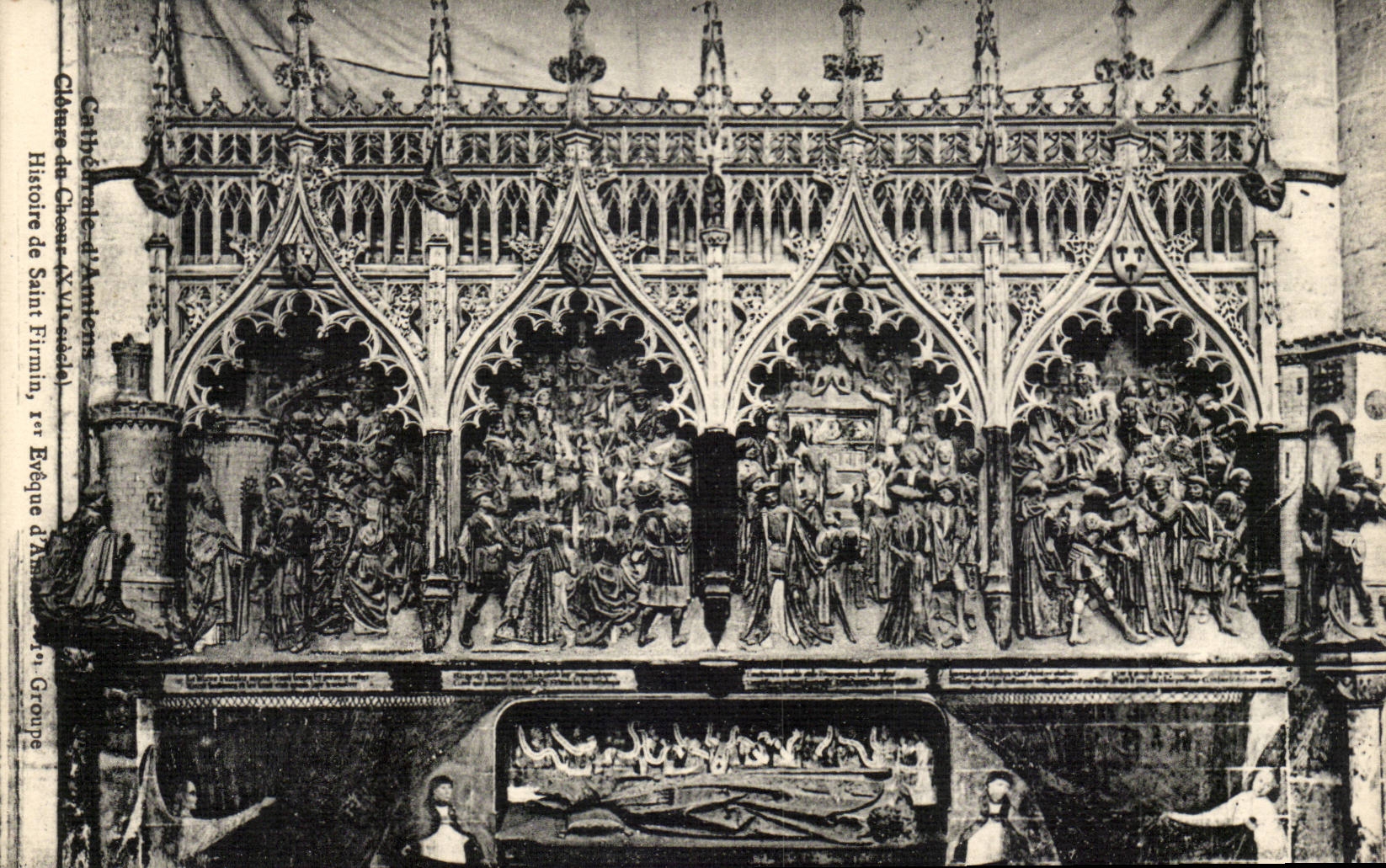 Amiens CPA Saint Encloses Histoire chorus Of Firmin 1st bishop of Amiens