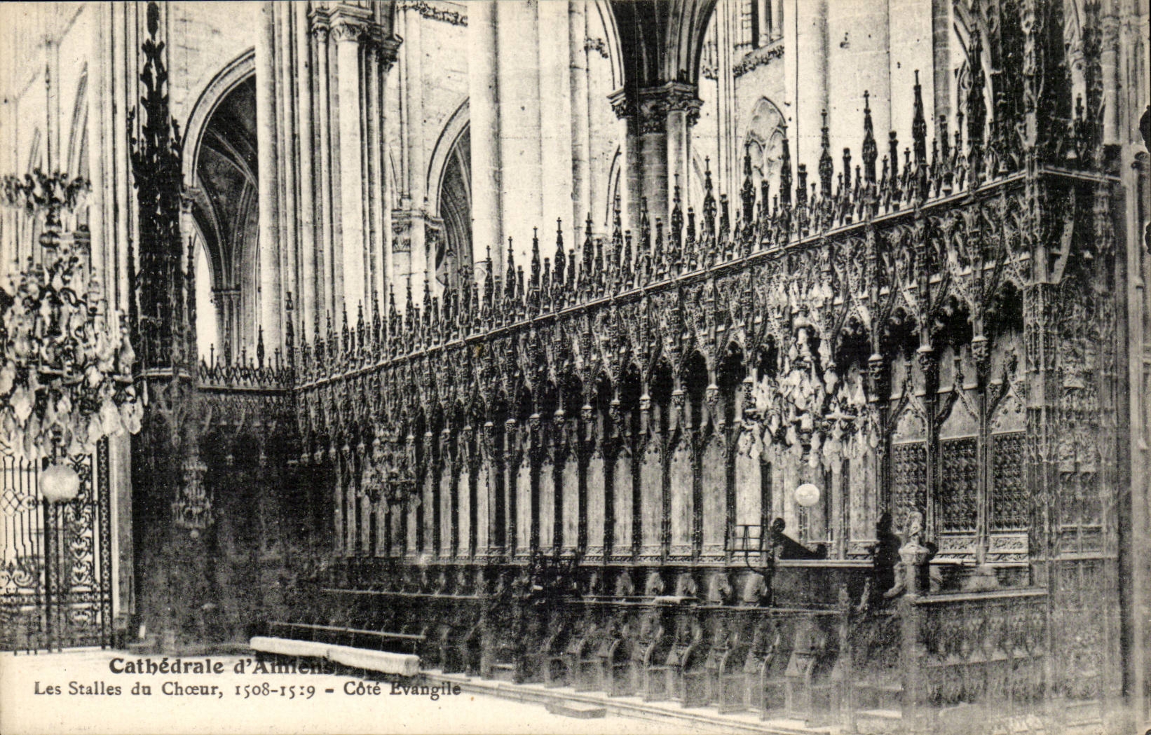 Amiens CPA Cathedrale the stalls of the chorus Dimensions Gospel 1508 1519