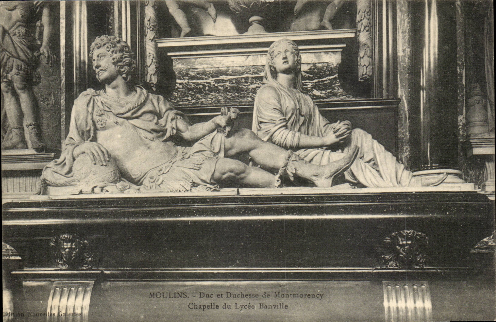 Moulins CPa Duke and duchess of Montmorency Vault of the Banville college