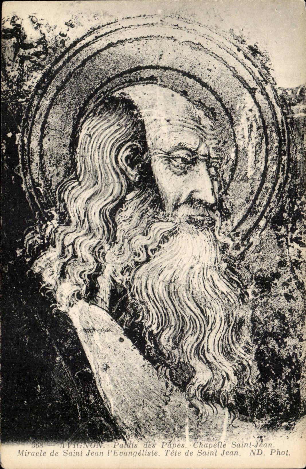 Gaumen Avignon-CPA des Papste Wolbung Saint Jean-Wunders von Saint Jean der Evangelist Kopf von Saint Jean