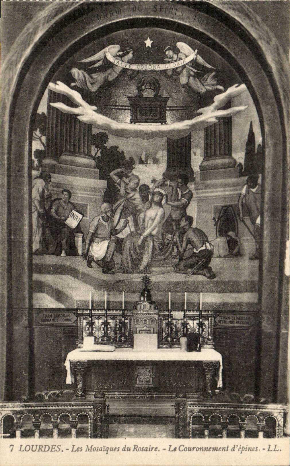 Lourdes CPA Les mosaiques du Rosaire Le couronnement d'epines