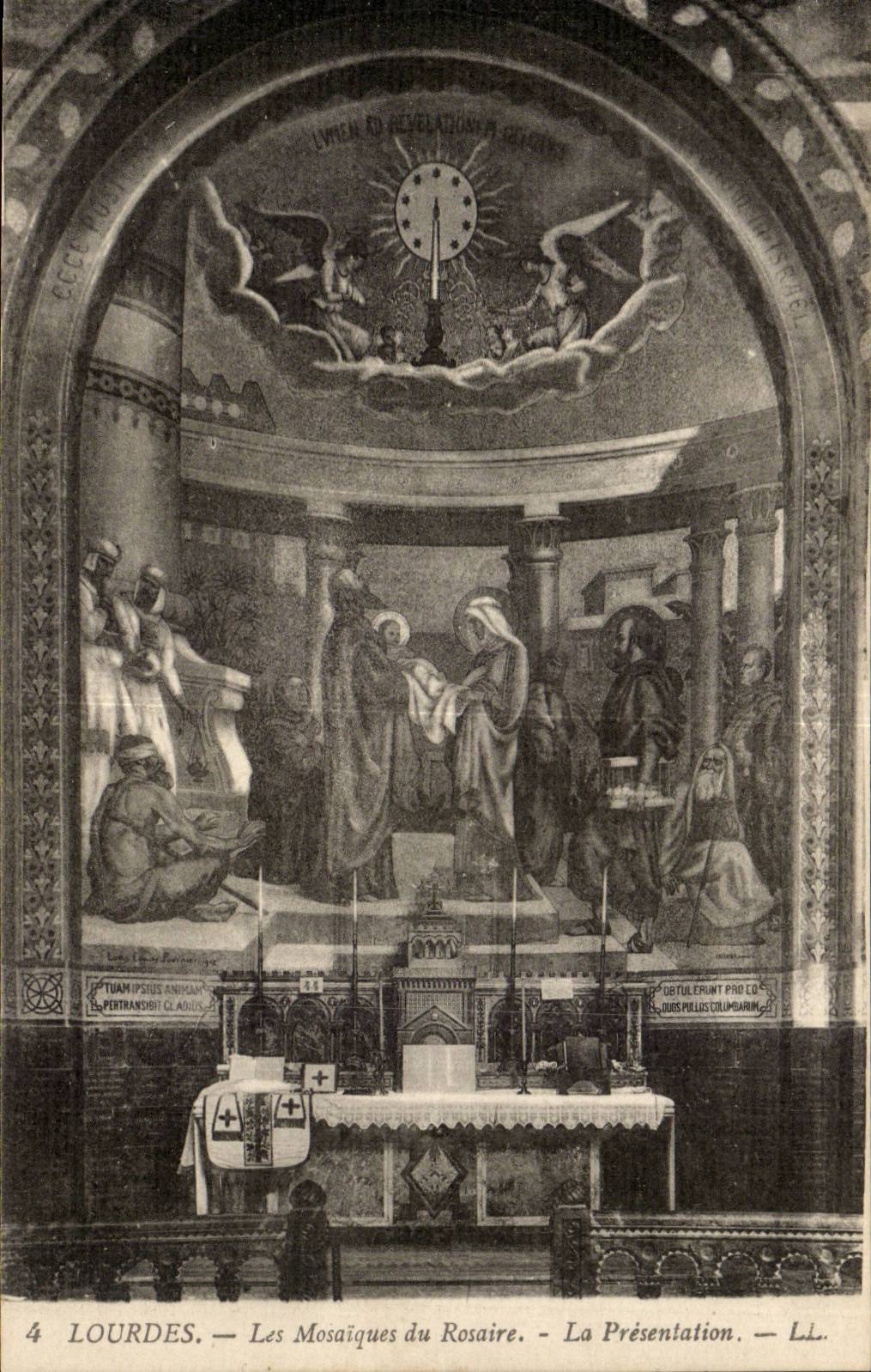 Lourdes CPA Les mosaiques du Rosaire La Presentation