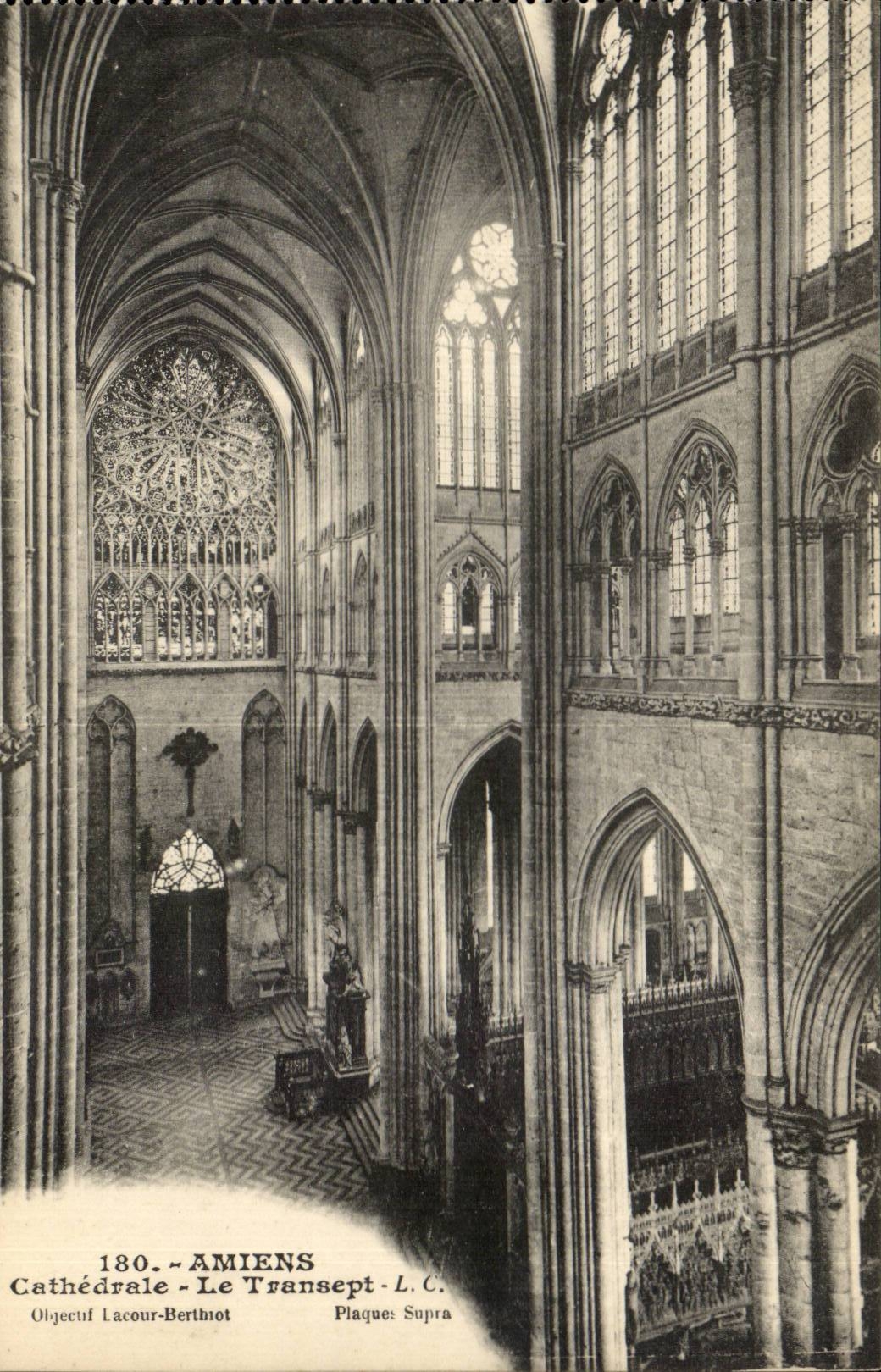 Amiens CPA Cathedral the transept