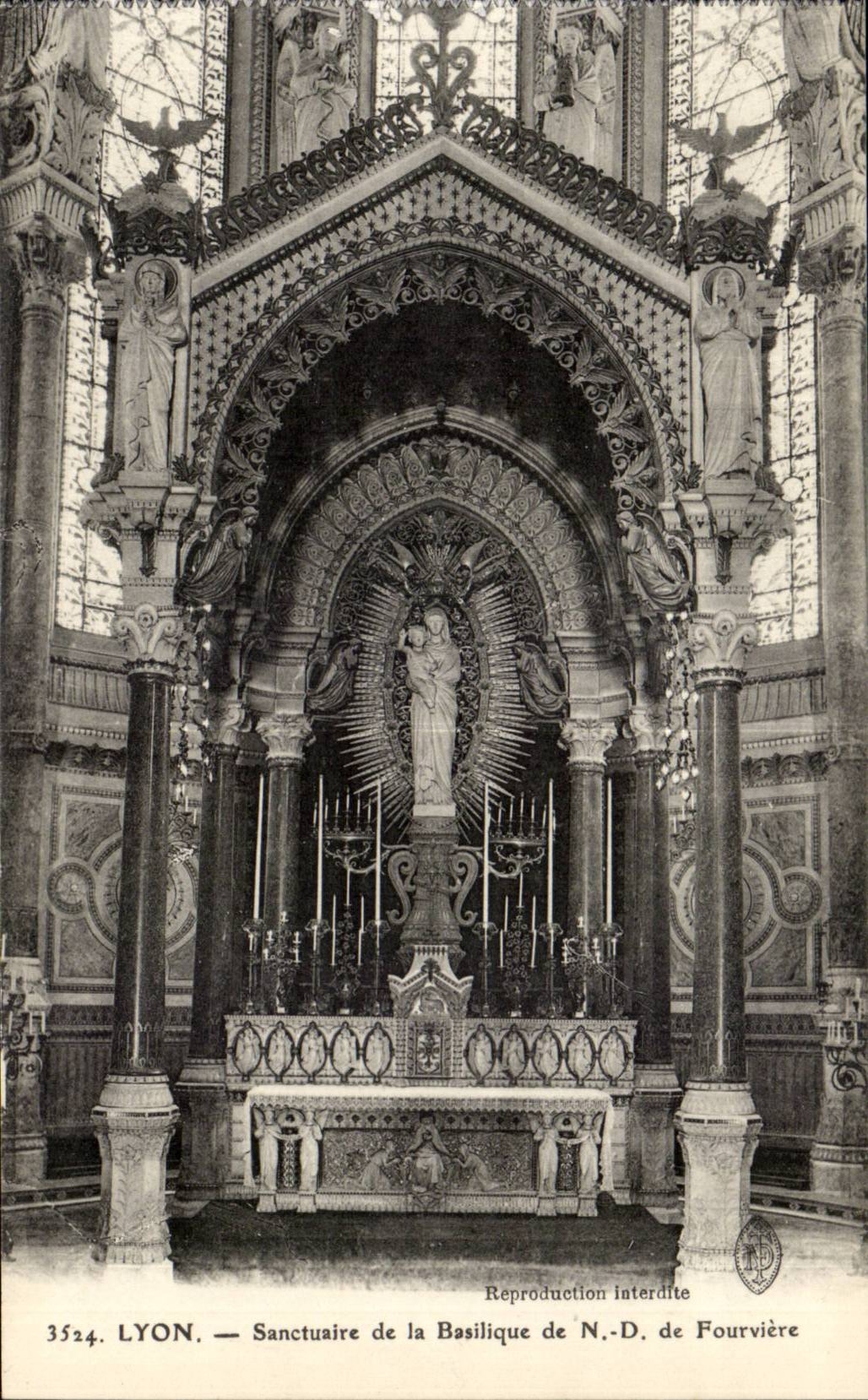 Lyon CPA Sanctuary of the ND basilica of fourviere
