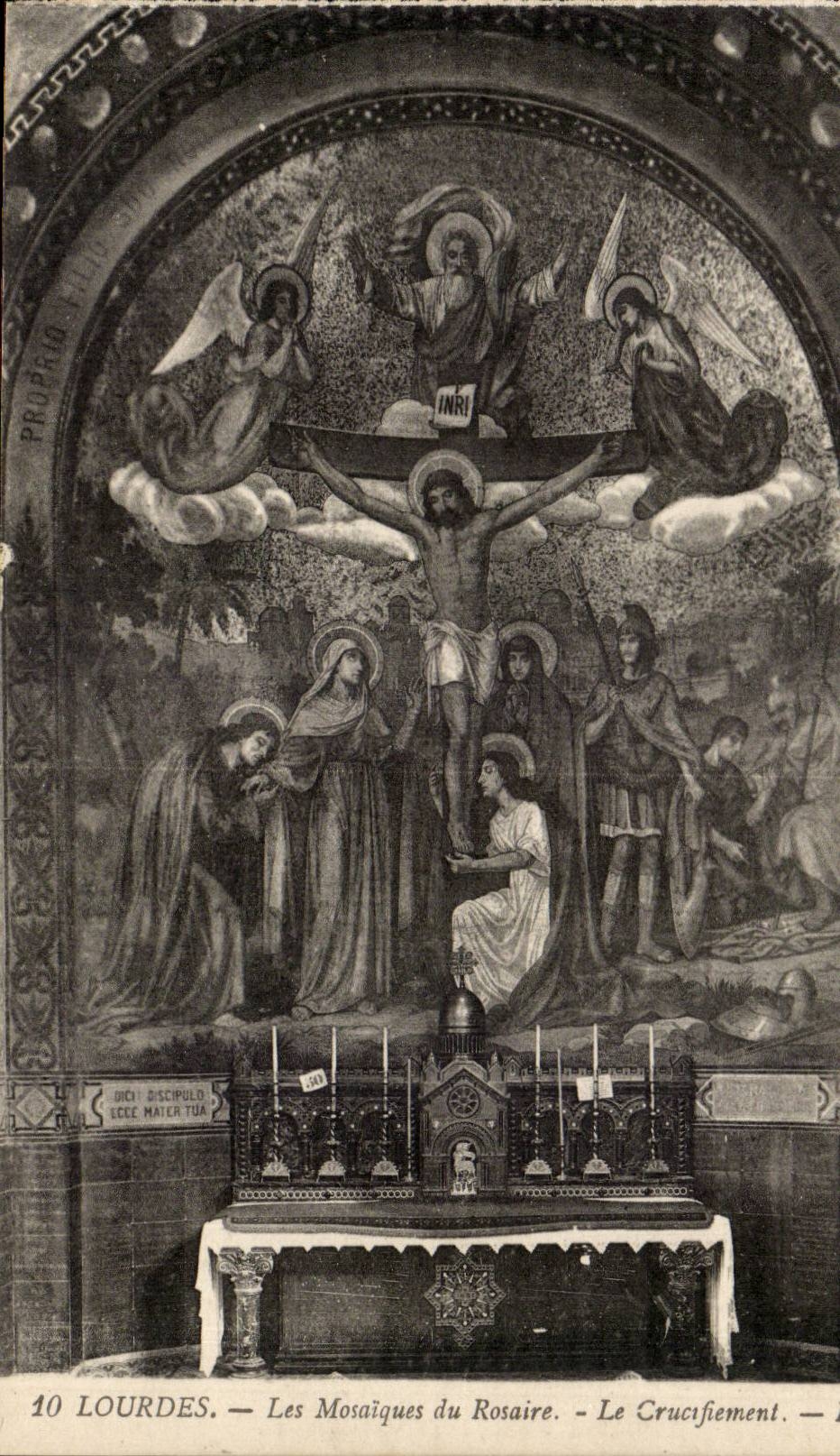 Lourdes CPA Les Mosaiques du Rosaire Le Crucifiement