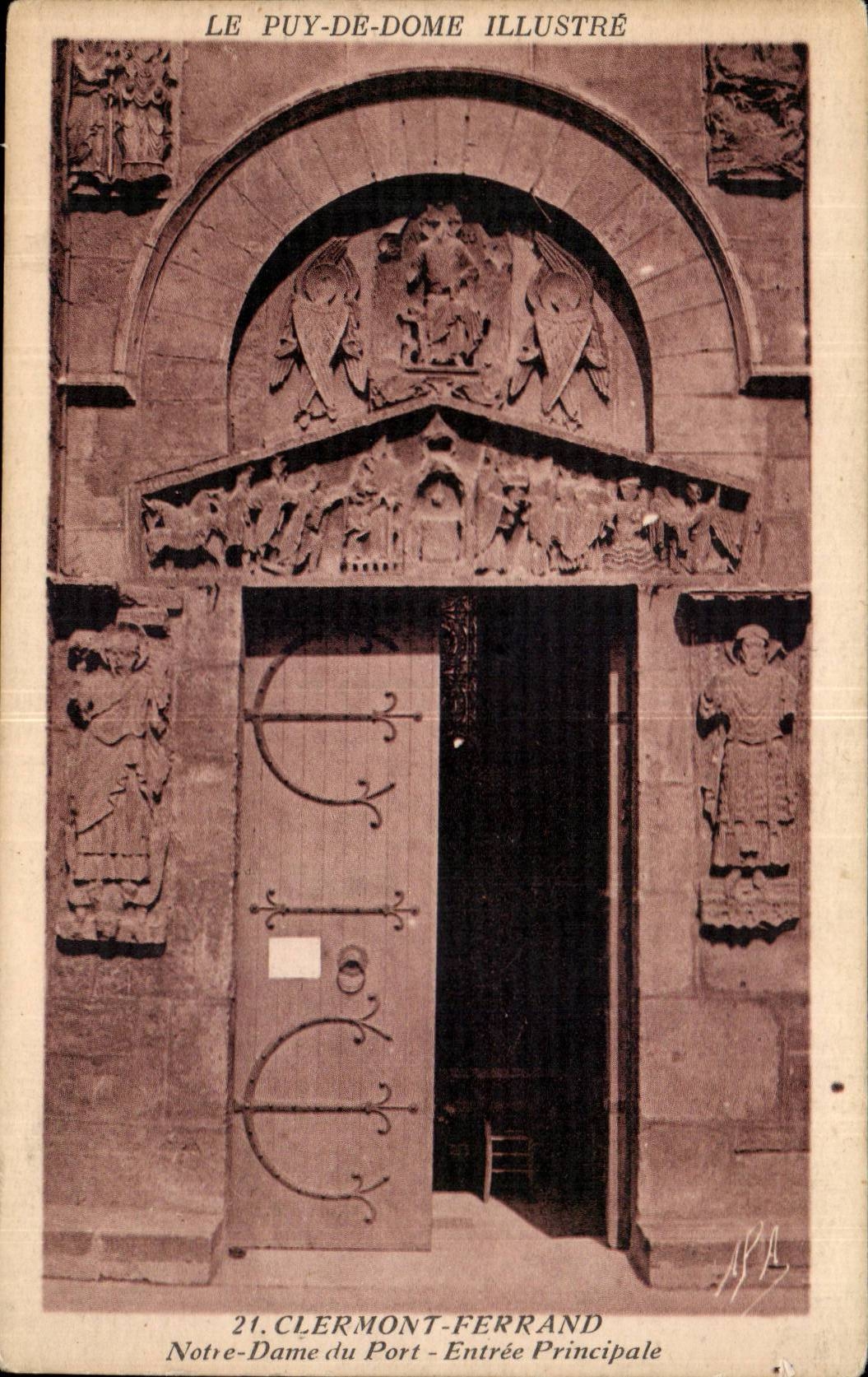 Clermont-ferrand CPA Notre Dame des Porthaupteingangs