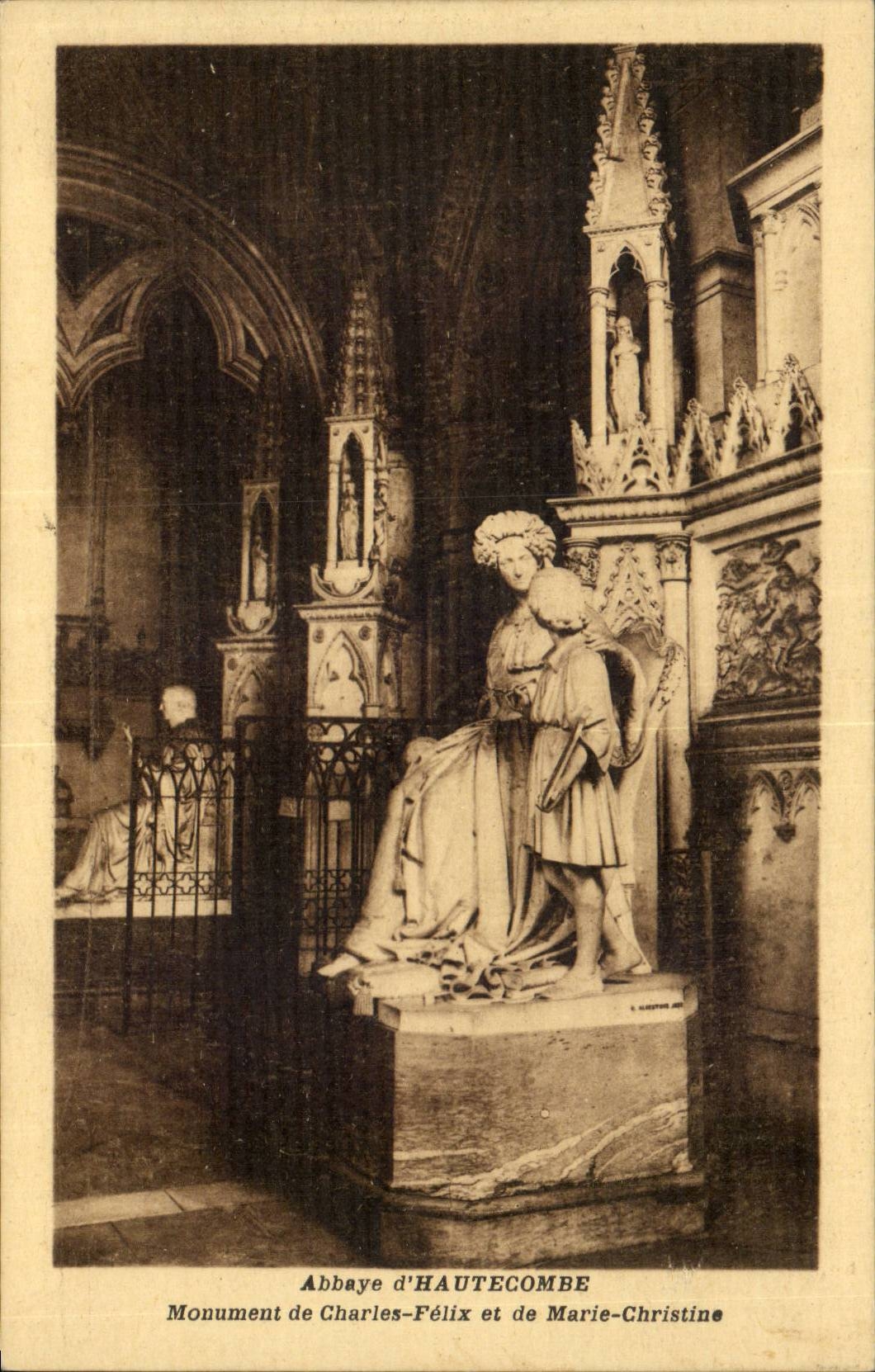 Abbey of Hautecombe CPA Monument of Charles Felix and Marie Christine