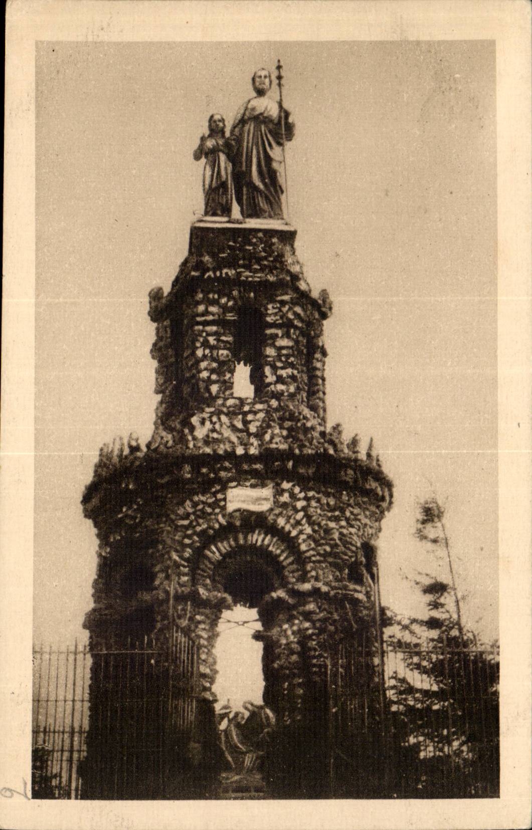 CPA Pelerinage de ND de Sion par Praye Le monument de Saint Joseph