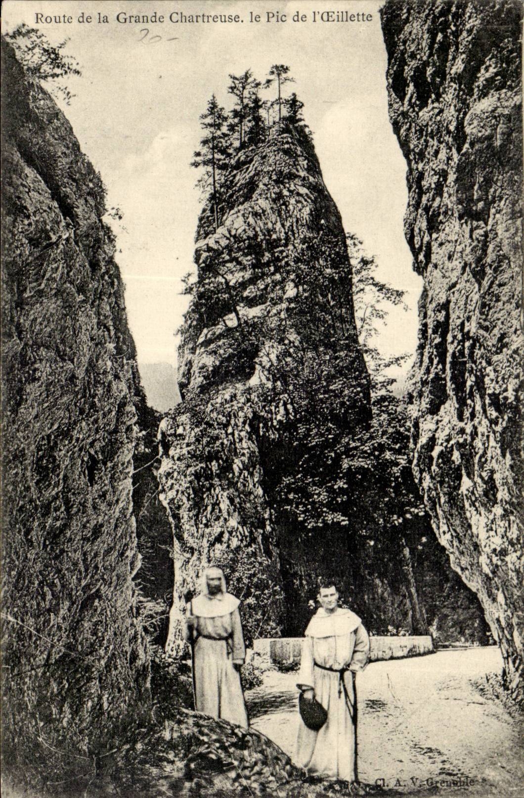 CPA Strasse von grossem Chartreuse die Spitze der olmohnblume (Monche)