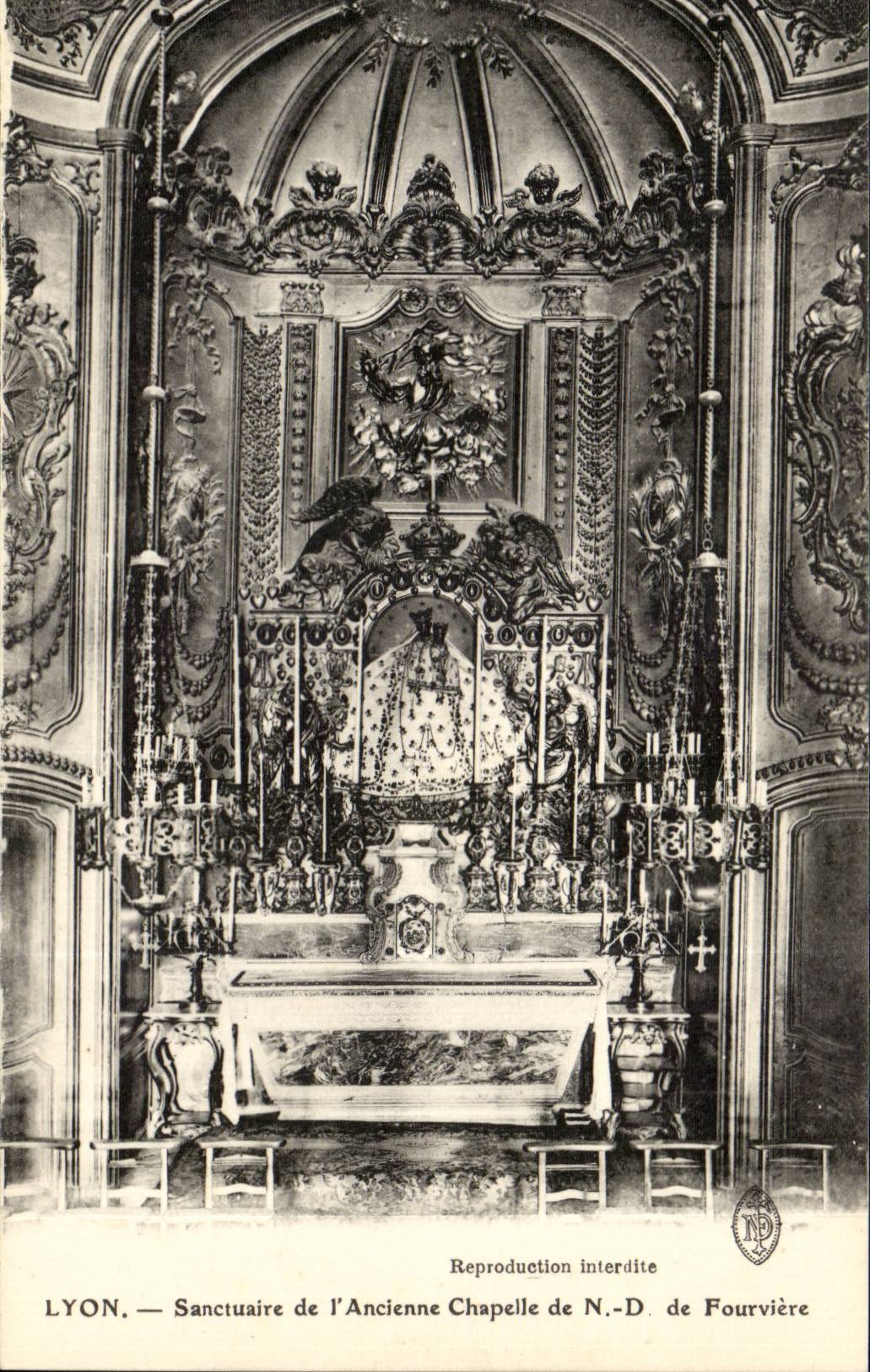 Lyon CPA Sanctuary of the old ND vault of Fourviere