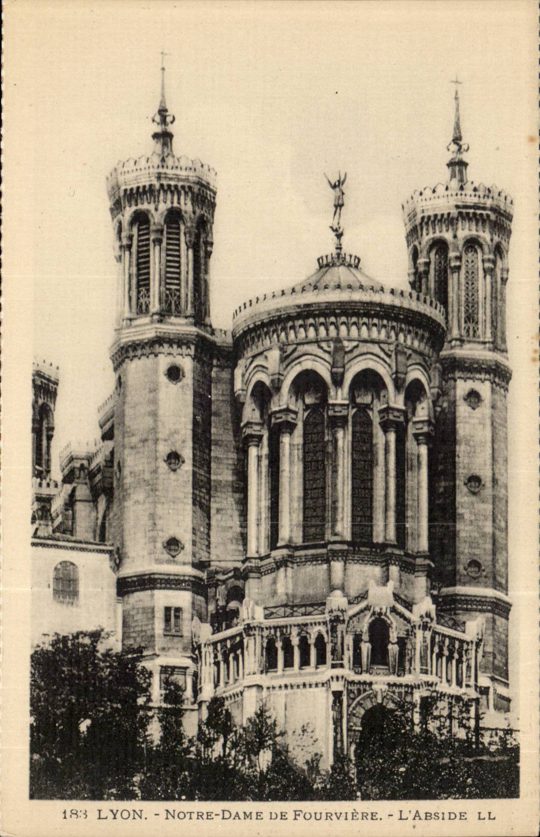 Lyon CPA Notre Dame de Fourviere the apse
