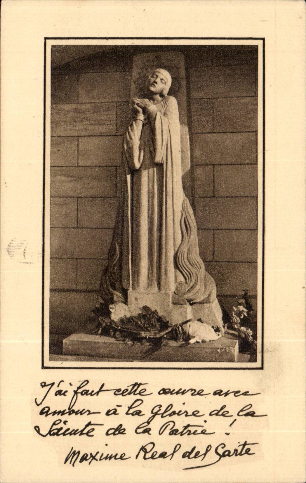 Rouen CPA Places Jeanne market of arc on its roughing-hew (Maxime Real del Sarte)