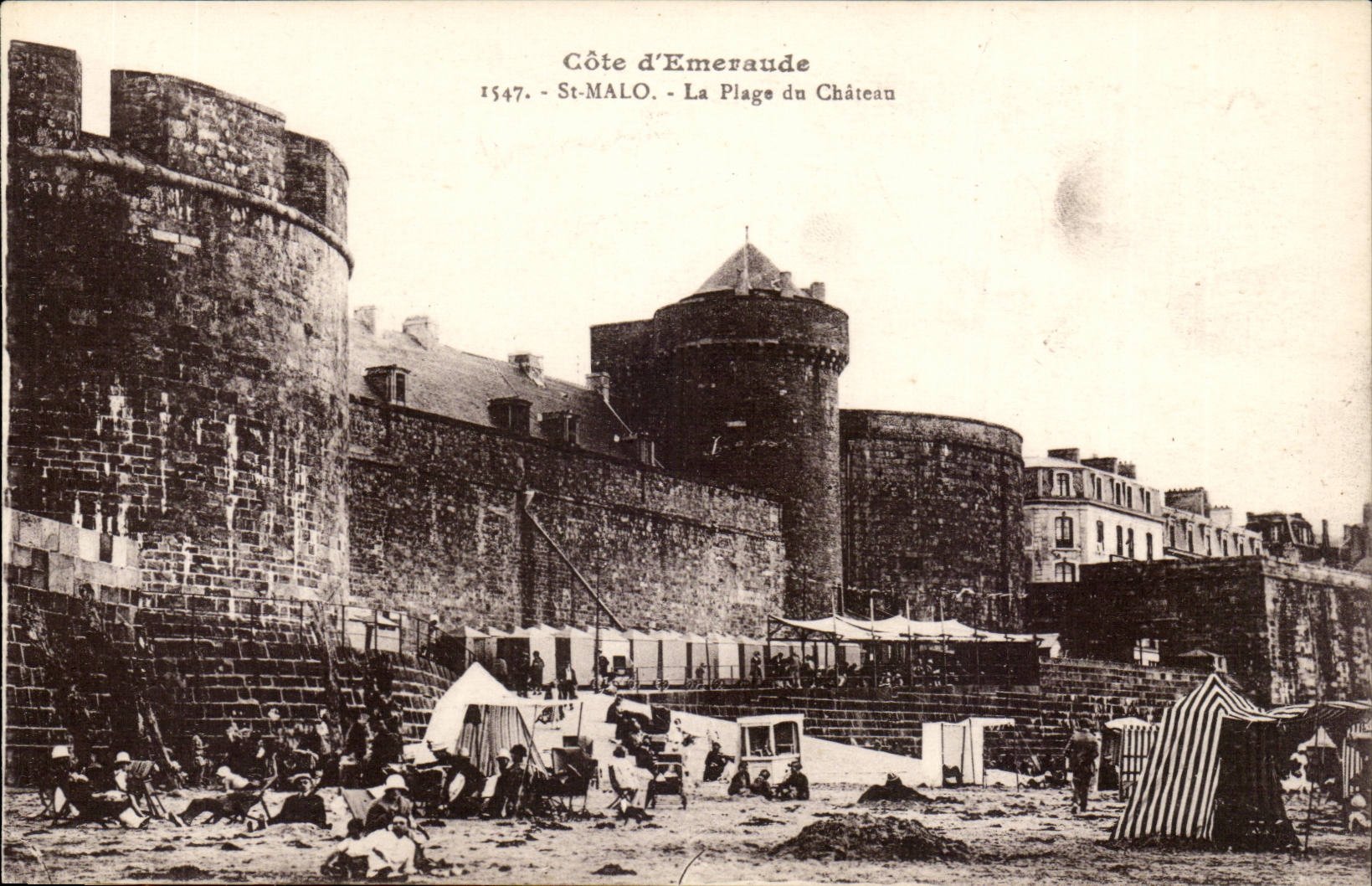 Saint Malo CPA La plage du chateau