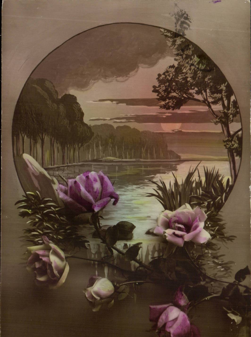 CPA Fantasy Flowers Good festival