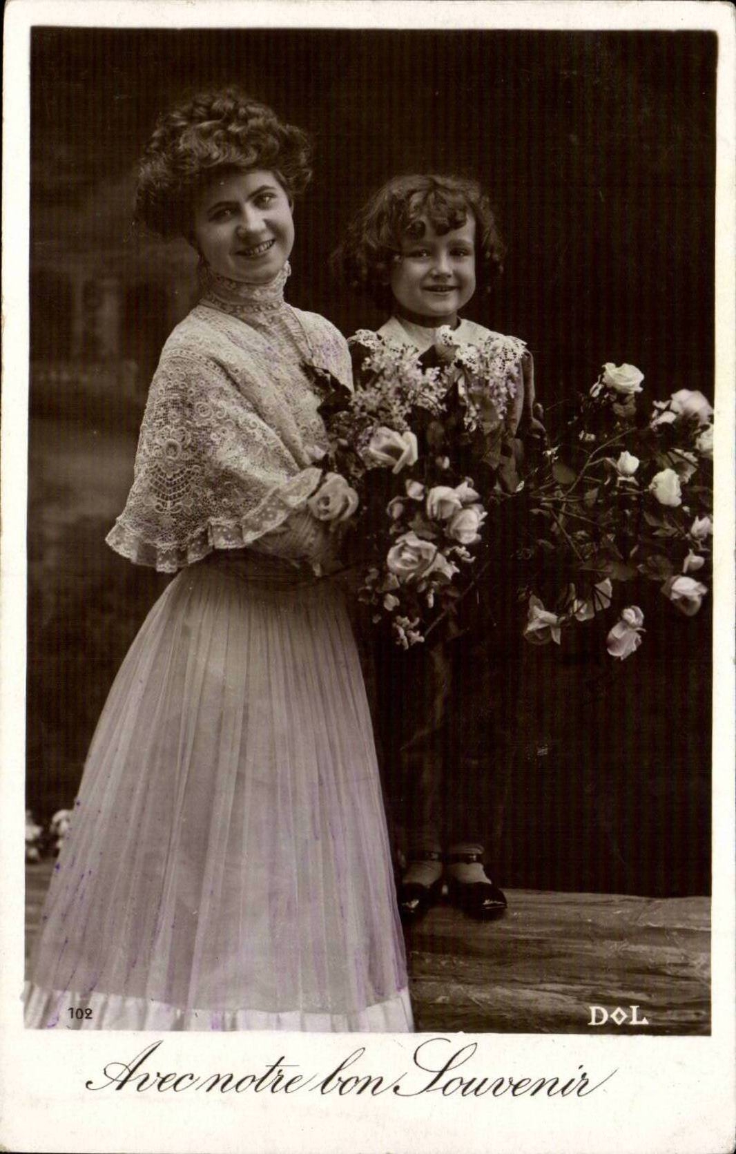 CPA Fantasy Woman and child With our memory