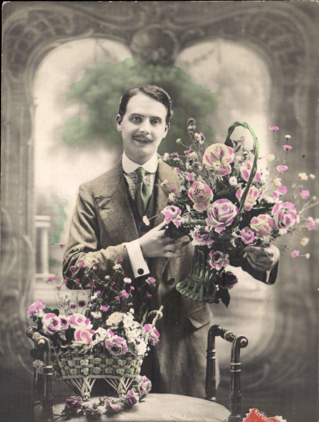 CPA Fantasy Man and flowers