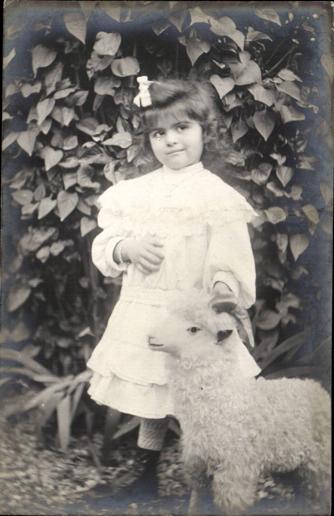 CPA Fantasy Child and sheep