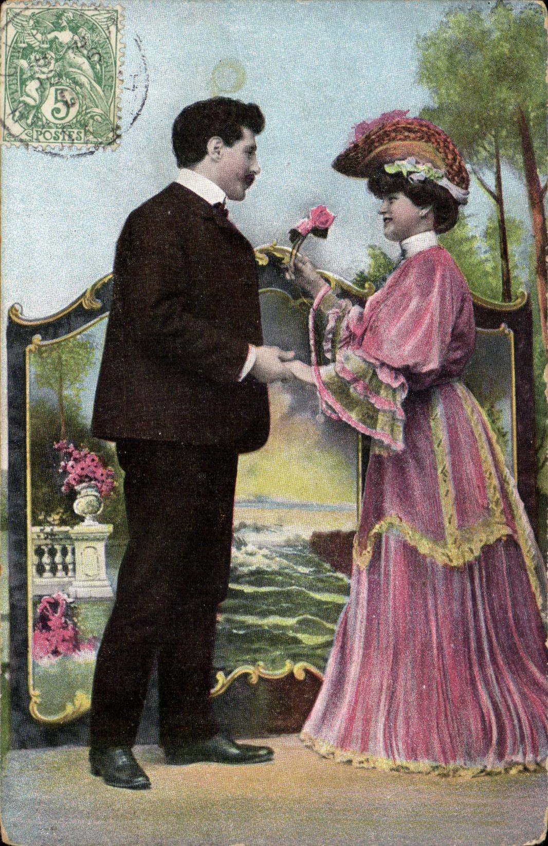 CPA Fantaisie Couple 
