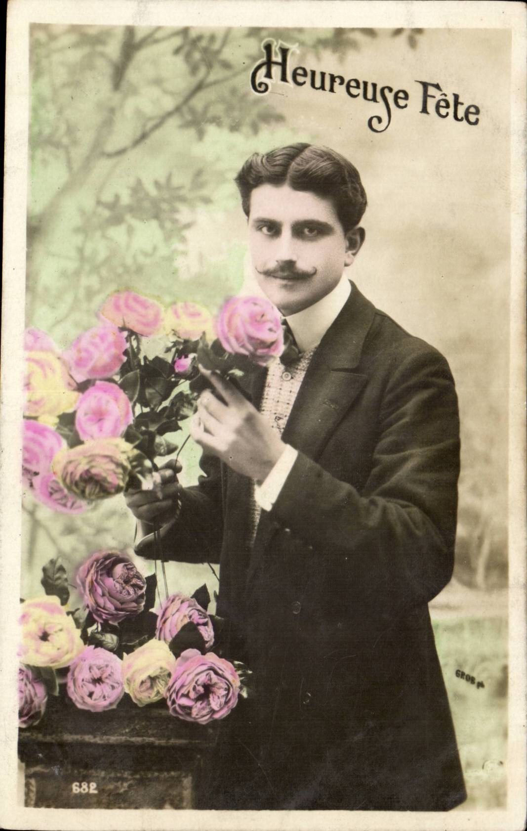 CPA gluckliches Phantasie-Mannfestival