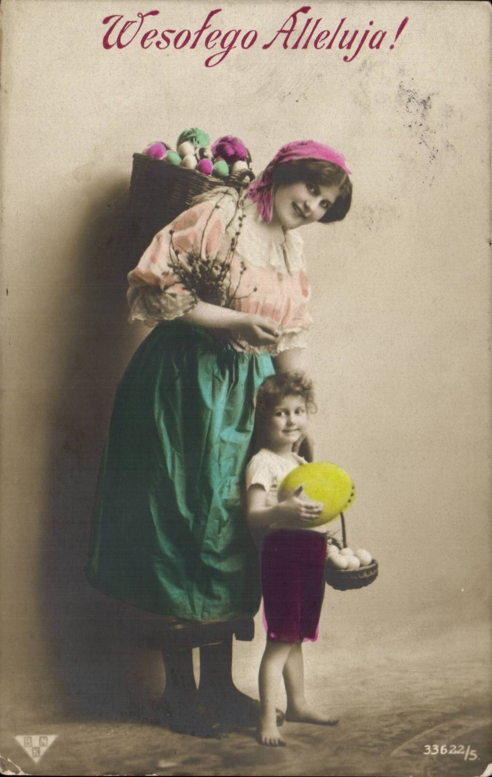 CPA Phantasie Wesotego Alleluja! Fasskindei