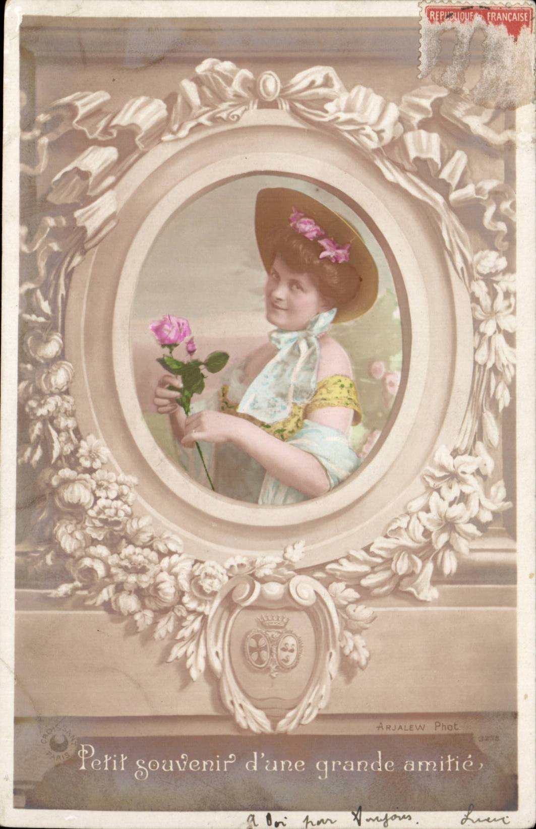 CPA Fantasy Woman Small memory of a great friendship