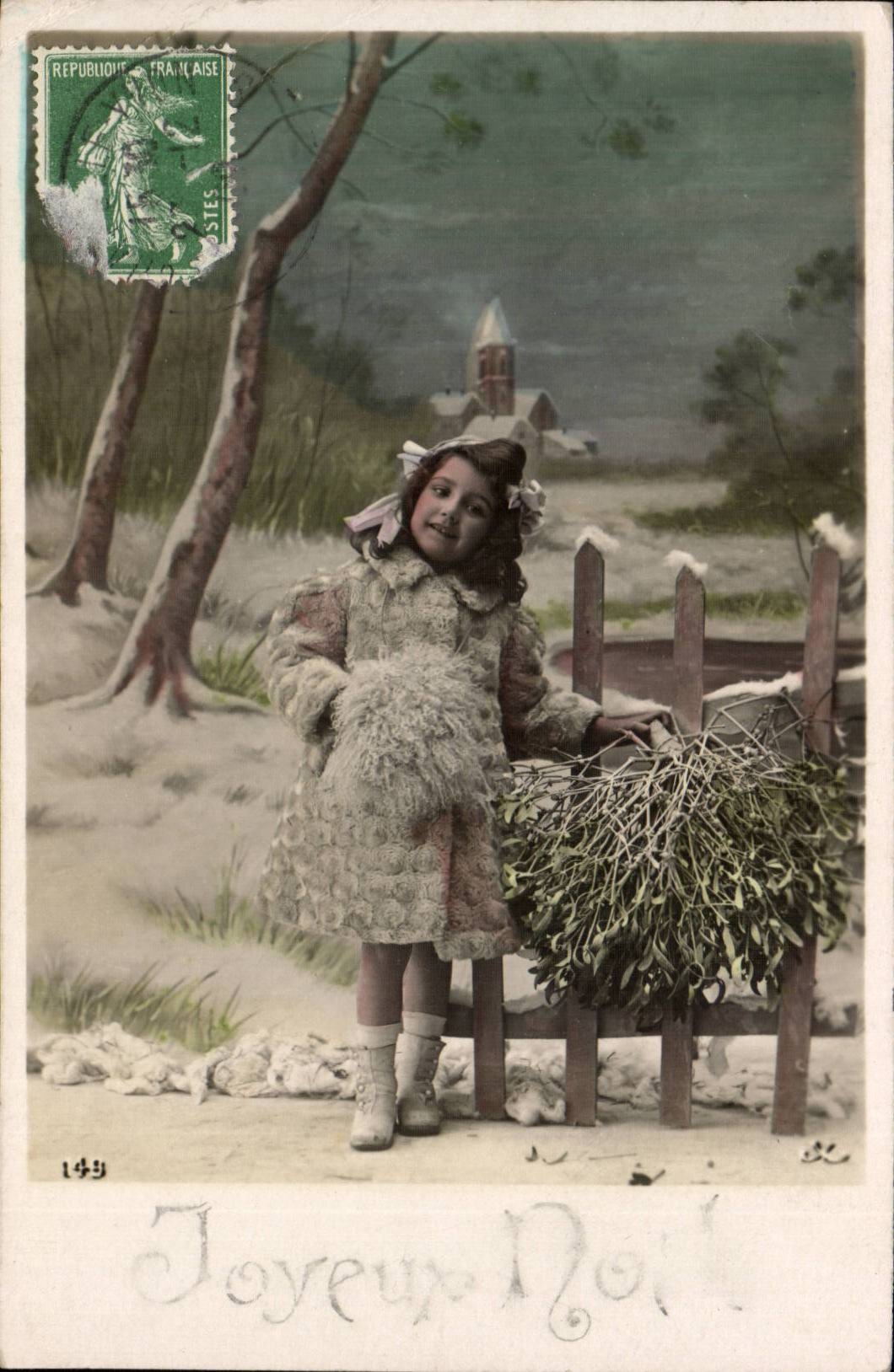 CPA Fantasy Child Merry Christmas