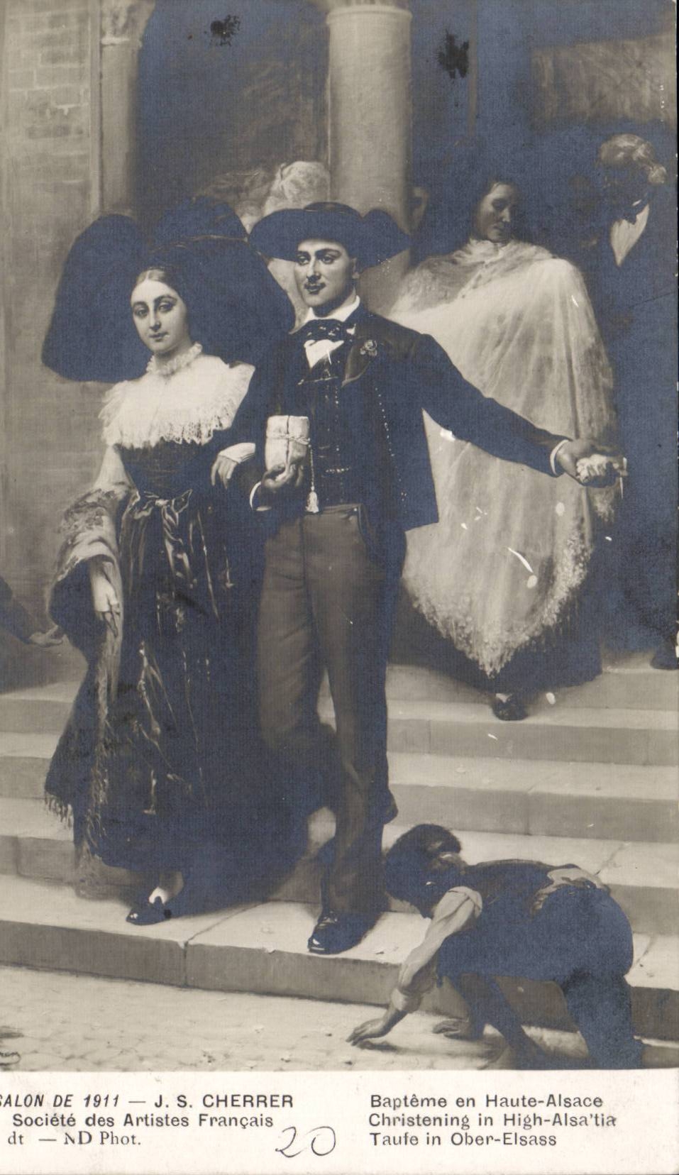 CPA Phantasie-Wohnzimmer von 1911 JS Cherrer Societe der French-Kunstler Taufe in hohem Elsass Elsass