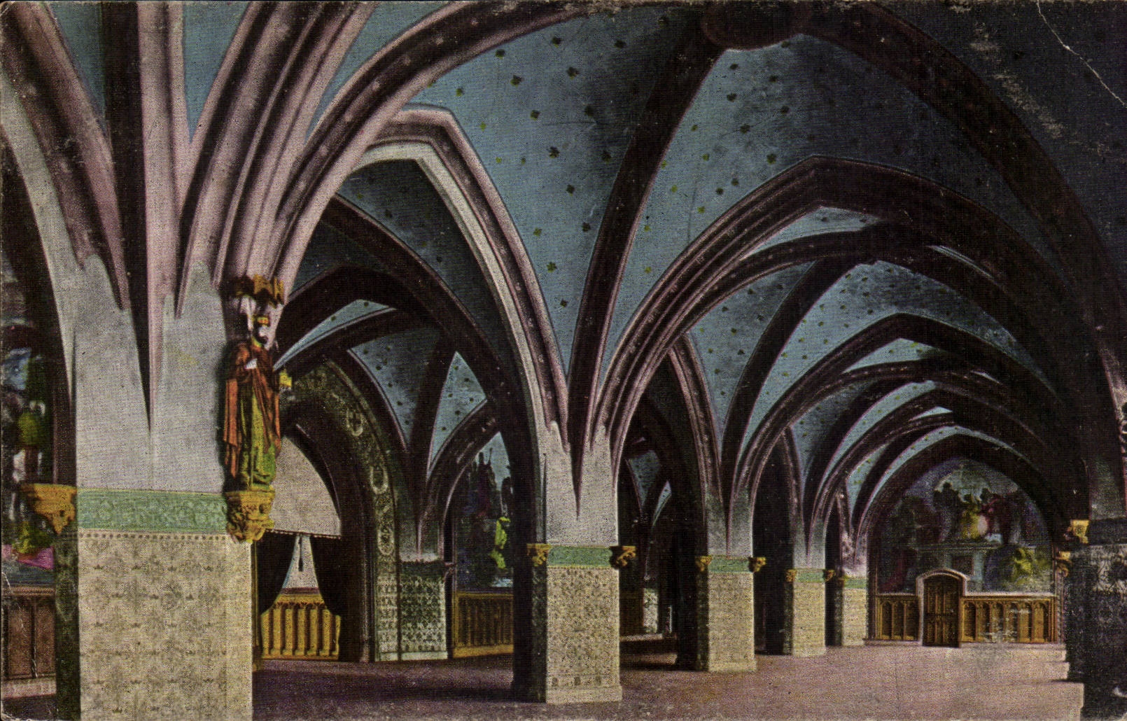 Belgium Belgie Aachen CPA Kaisersaal im Rathaus