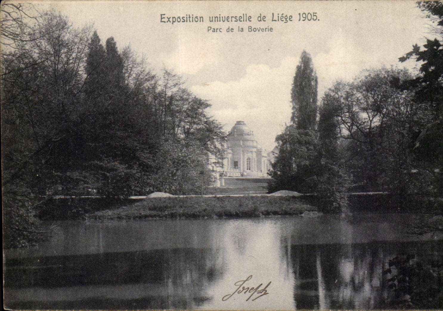 Belgium Belgie Liege CPA Fair universal of Liege 1905 Park of Boverie