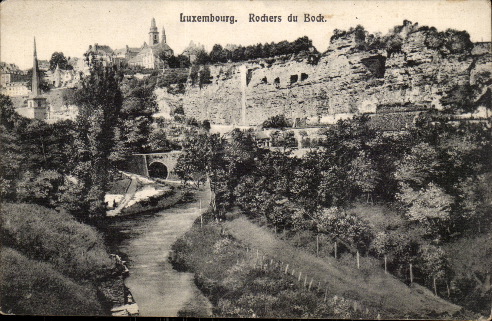 Luxembourg CPA Rocks of the Glass of bier