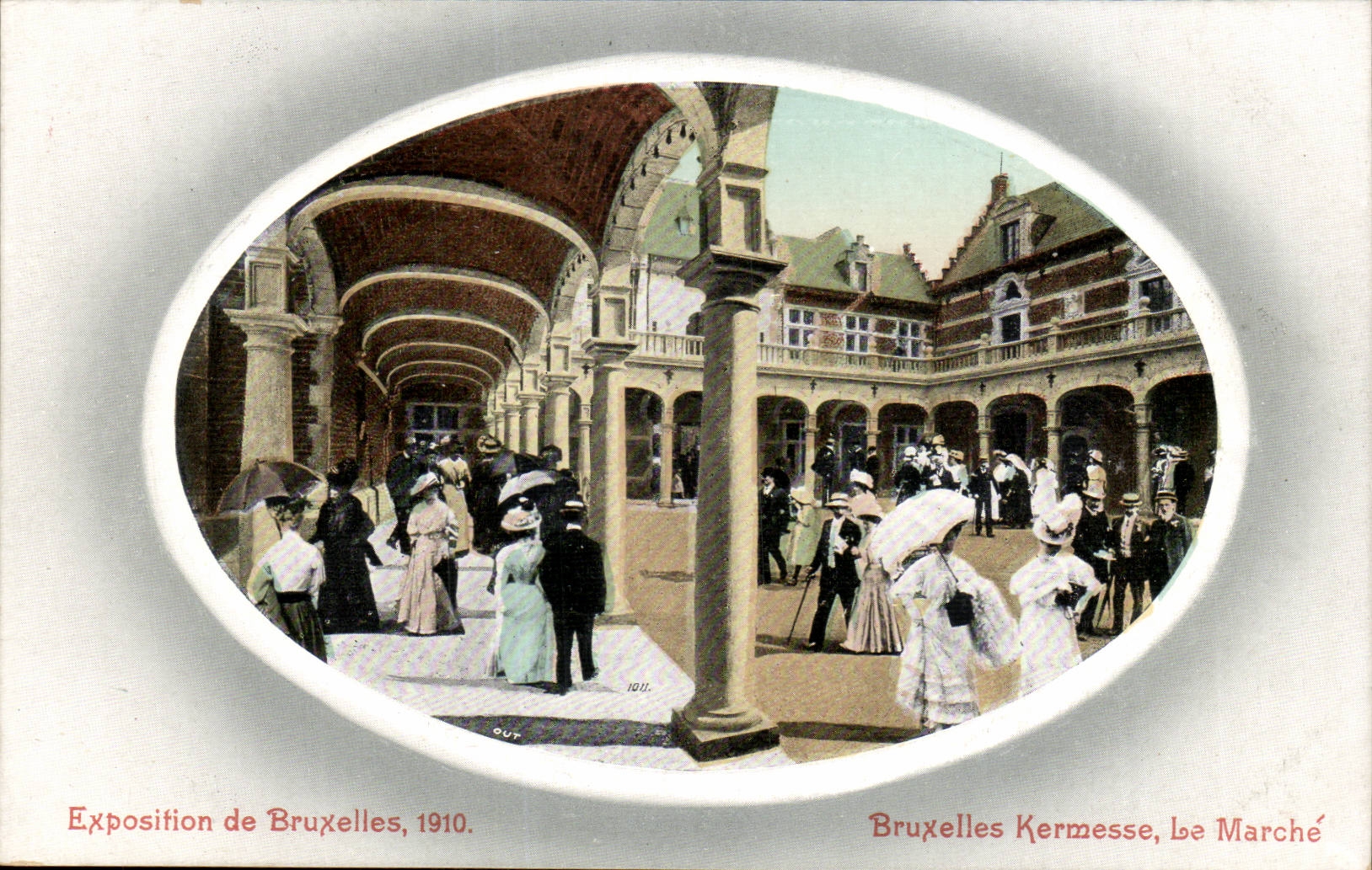 Belgium Belgie Brussels Brussels CPA Fair of 1910 Village fair Market